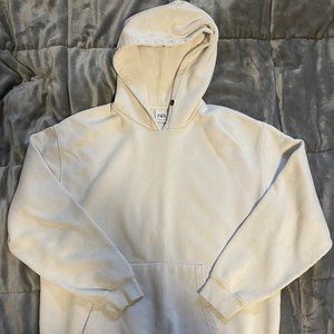 Zara Mens White/Cream Hoodie - XL